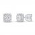 Diamond Stud Earrings 1/2 ct tw Round-cut 14K White Gold