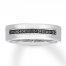 Neil Lane Men's Black Diamond Band 1/6 ct tw 14K White Gold