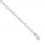 Sterling Silver Bracelet Oval Loop Chain