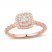 Diamond Engagement Ring 1/3 ct tw Round-cut 10K Rose Gold