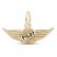 Pilot Wings Charm 14K Yellow Gold