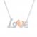 Love Necklace 1/8 ct tw Diamonds 10K Two-Tone Gold