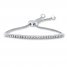 Bolo Bracelet 1/15 ct tw Diamonds Sterling Silver