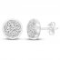 Diamond Earrings 1/2 ct tw Round-cut 14K White Gold