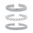 Cuff Bracelet Set Sterling Silver