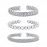 Cuff Bracelet Set Sterling Silver