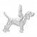 Beagle Charm Sterling Silver