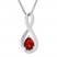 Lab-Created Ruby Necklace Sterling Silver