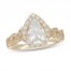 Neil Lane Diamond Engagement Ring 2-1/8 ct tw Pear/Round 14K Yellow Gold