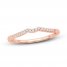 Diamond Wedding Band 1/15 ct tw Round-cut 14K Rose Gold