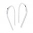 Wire Earrings 14K White Gold