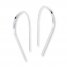 Wire Earrings 14K White Gold