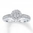 Previously Owned Leo Diamond Ring 3/4 ct tw 14K White Gold