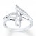 Diamond North-South Ring 1/10 ct tw Round-cut Sterling Silver