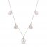 Cultured Pearl Drop Necklace 10K Yellow Gold 17.5"