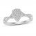 Diamond Promise Ring 1/6 ct tw Round-cut 10K White Gold