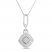 Diamond Necklace 1/4 ct tw Round-cut Sterling Silver 18"