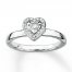 Stackable Diamond Ring 1/8 ct tw Diamonds Sterling Silver