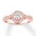 Diamond Engagement Ring 1/2 ct tw Round-cut 14K Rose Gold
