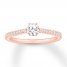 Diamond Engagement Ring 3/8 ct tw Round-cut 10K Rose Gold