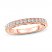 Adrianna Papell Diamond Anniversary Ring 1/2 ct tw Round-cut 14K Rose Gold