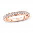 Adrianna Papell Diamond Anniversary Ring 1/2 ct tw Round-cut 14K Rose Gold