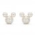 Children's Mickey Mouse Lab-Created Pearl Earrings 14K Yellow Gold