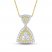 Diamond Necklace 1/2 ct tw Round-cut 10K Yellow Gold 18"