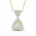 Diamond Necklace 1/2 ct tw Round-cut 10K Yellow Gold 18"