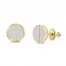 Men's Diamond Stud Earrings 1/3 ct tw Round-cut 10K Yellow Gold