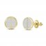 Men's Diamond Stud Earrings 1/3 ct tw Round-cut 10K Yellow Gold