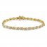 Diamond Bracelet 1/2 ct tw Round-cut 10K Yellow Gold