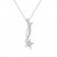 Diamond Star Necklace 1/10 ct tw Round-Cut Sterling Silver 19"