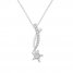 Diamond Star Necklace 1/10 ct tw Round-Cut Sterling Silver 19"