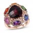 Le Vian Creme Brulee Multi-Stone Ring 1-1/8 ct tw Diamonds 14K Strawberry Gold