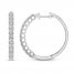 Diamond Hoop Earrings 1/4 ct tw 10K White Gold