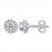 Leo Diamond Earrings 7/8 ct tw Round-cut 14K White Gold