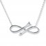 Infinity & Arrow Necklace Sterling Silver