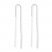 Threader Earrings Sterling Silver