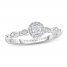 Adrianna Papell Diamond Engagement Ring 1/4 ct tw 14K White Gold