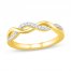 Diamond Anniversary Ring 1/8 ct tw Round-cut 10K Yellow Gold