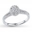 Previously Owned Diamond Promise Ring 1/4 ct tw 10K White Gold