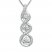 Diamond Necklace 5/8 ct tw Round-cut 10K White Gold