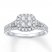 Diamond Engagement ring 3/4 carat tw 14K White Gold