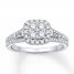 Diamond Engagement ring 3/4 carat tw 14K White Gold
