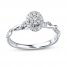 Diamond Engagement Ring 1/4 ct tw 14K White Gold