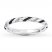 Black & White Diamond Stackable Ring 1/5 ct tw Sterling Silver