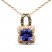 Le Vian Tanzanite Necklace 1/6 ct tw Diamonds 14K Strawberry Gold 20"