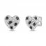 Disney Treasures 101 Dalmatians Heart Earrings 1/5 ct tw Diamonds Sterling Silver