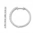 Diamond Hoop Earrings 1/2 Carat tw 10K White Gold